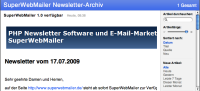 PHP Newsletter Software - Newsletter-Archiv als RSS-Feed fr die eigene Webseite